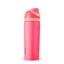 24oz Hyper Flamingo Stainless Steel Insulated Owala FreeSip Water Bottle
