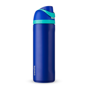 24oz Smooshed Blueberry Stainless Steel Insulated Owala FreeSip Water Bottle